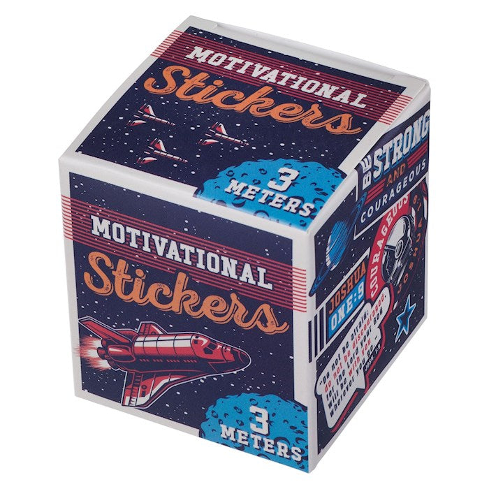 Sticker Roll-Motivational-Strong & Courageous Josh. 1:9