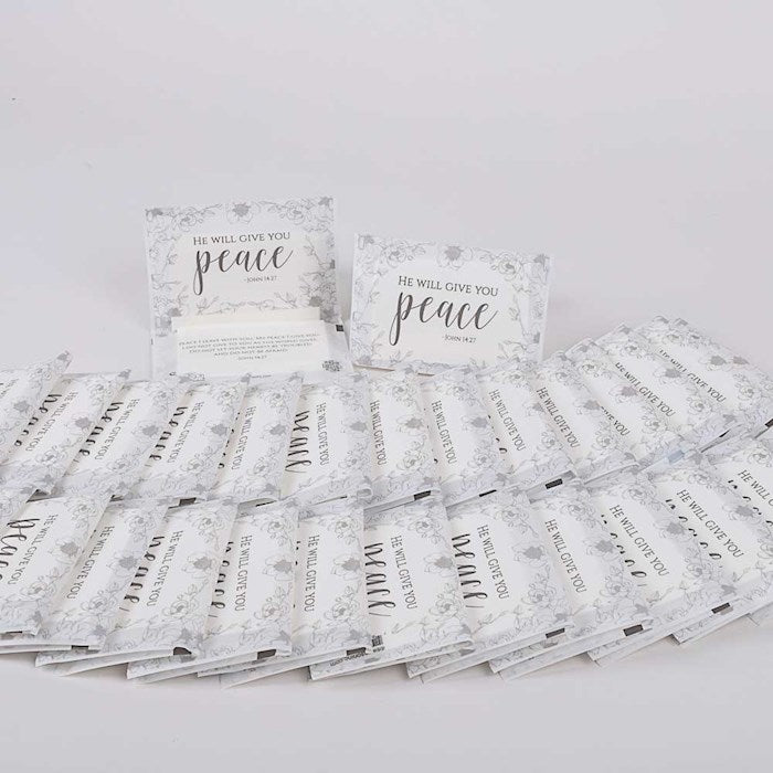 Tissue Pack-Give You Peace (John 14:27)-Pocket Size (30 Packs)