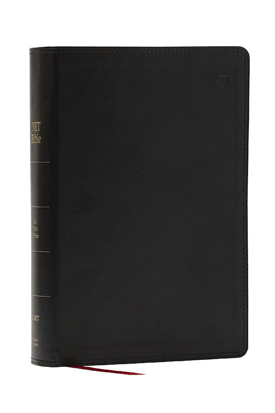 NET Bible Full Notes Edition (Comfort Print)-Black Leathersoft Indexed