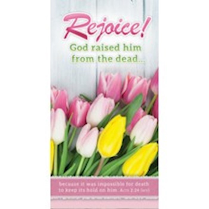 Offering Envelope-Rejoice!/Easter (Act 2:24 KJV) (Pack Of 100)