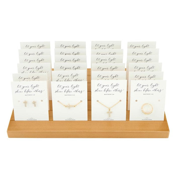 Jewelry-Diamond Cross Filled Display (4 Asst) (24Pcs)(PKTG)