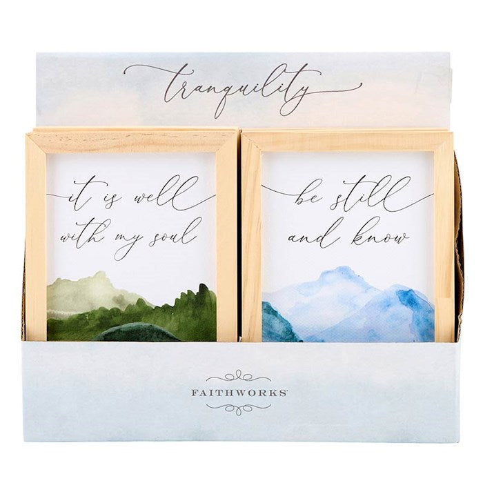 Framed Art-Inner Peace Filled Display (5" x 7") (2 Asst) (12 Pcs)