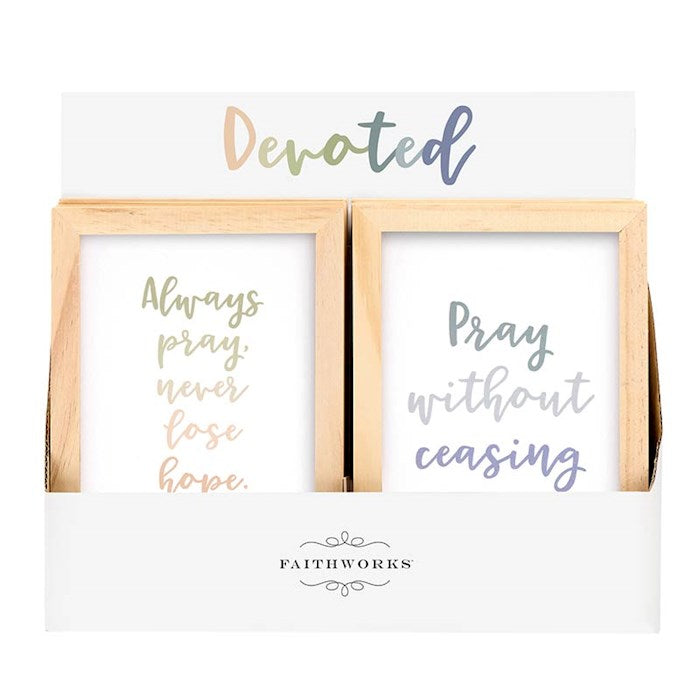 Framed Art-Prayer Filled Display (5" x 7") (2 Asst) (12 Pcs)(PKTG)