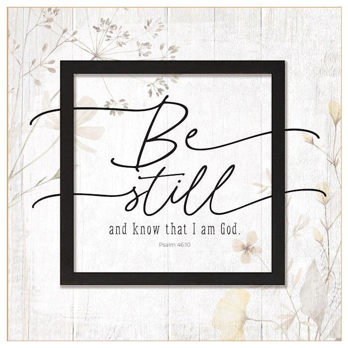 Plaque-Layered Grace-Be Still And Know (6 x 6)