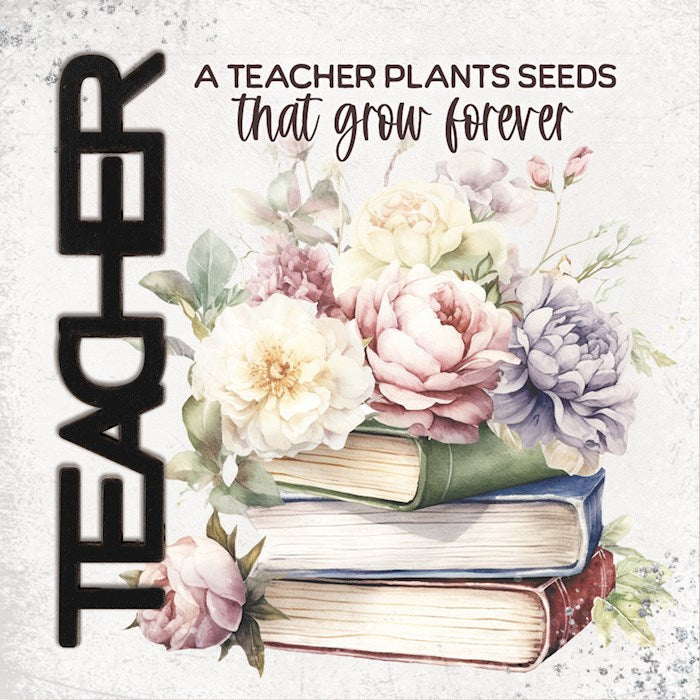Magnet-Crafted Remindables-Teacher-A Teacher Plants (3.5 Sq)