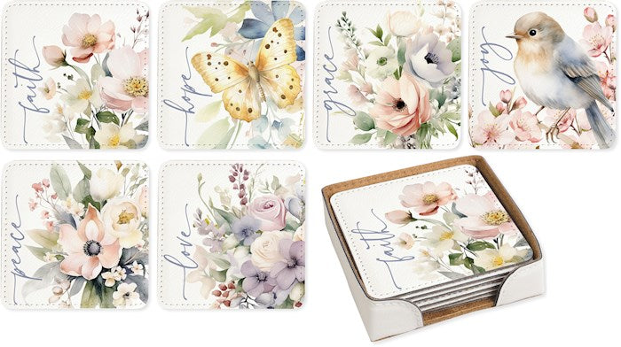 Coaster Set-Soft Pastel Assorted (Set of 6)
