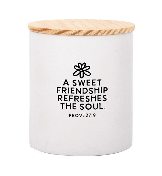 Canister-A Sweet Friendship W/ Lid