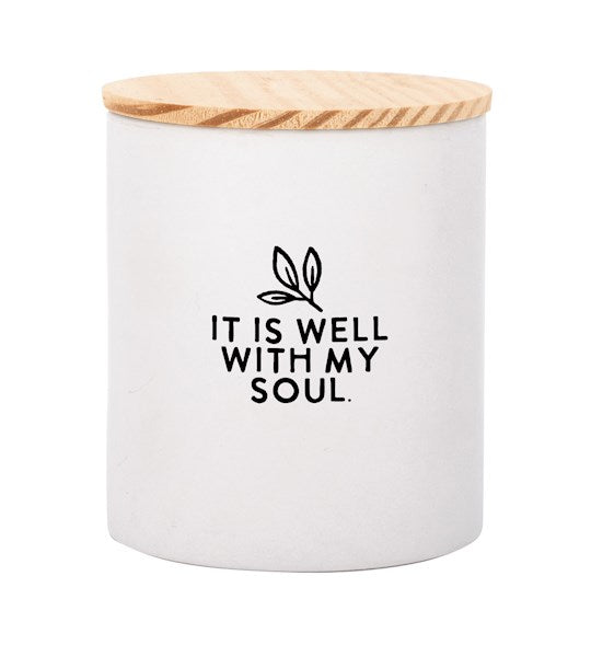 Canister-It Is Well W/ Lid