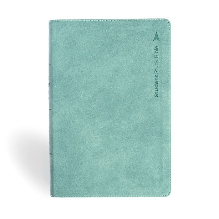 CSB Student Study Bible-Earthen Teal SuedeSoft LeatherTouch
