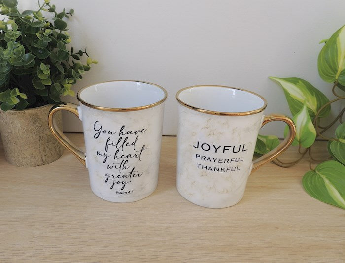 Mug-Joyful Prayerful Thankful (18 Oz)