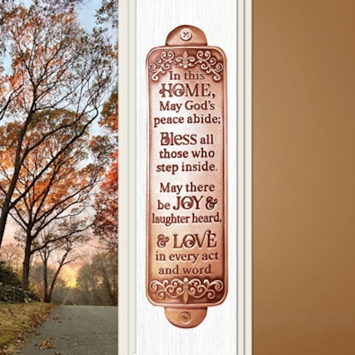 Blessing Wall Plaque-In This Home (Copper) (1.5" x 6")
