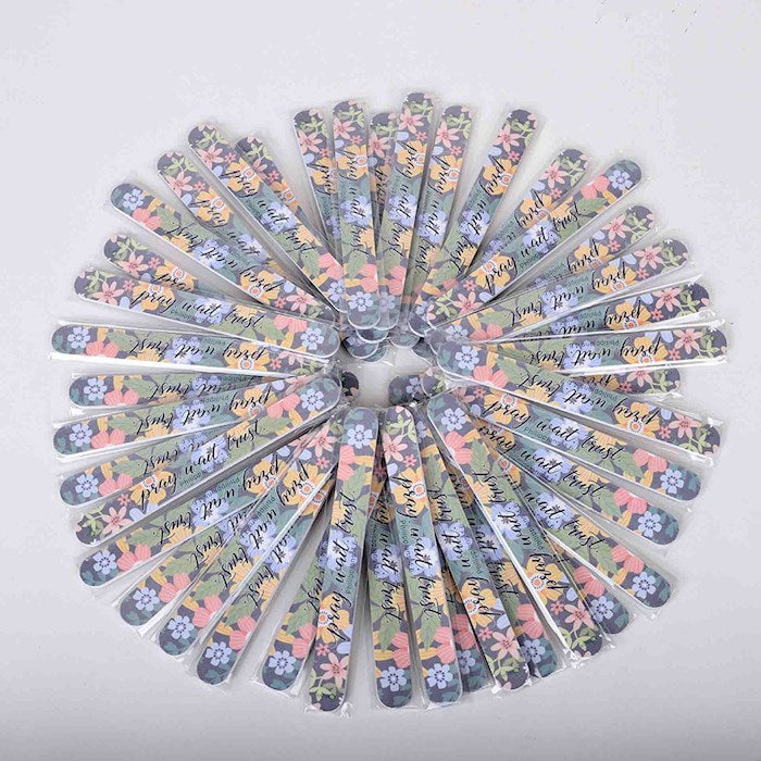 Fingernail File-Pray Wait Trust (Pack Of 72)