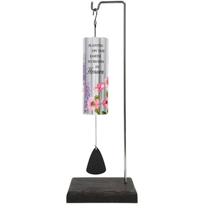 Wind Chime-Mini Cylinder Sonnets w/Stand-In Heaven-Gift Boxed (12.5" x 2") (