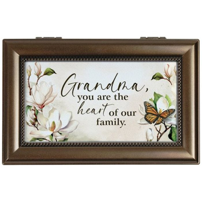 Music Box-Grandma You Are The Heart/Everything Is Beautiful (6" x 4" x 2.5") (