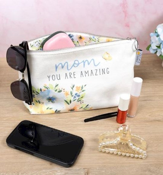 Wristlet-Mom You Are Amazing Zippered Pouch (13" x 4.25" x 6.5") (