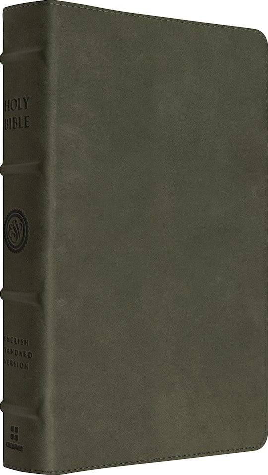 ESV Heirloom Bible Alpha Edition/Personal Size-Tuscan Green Cowhide