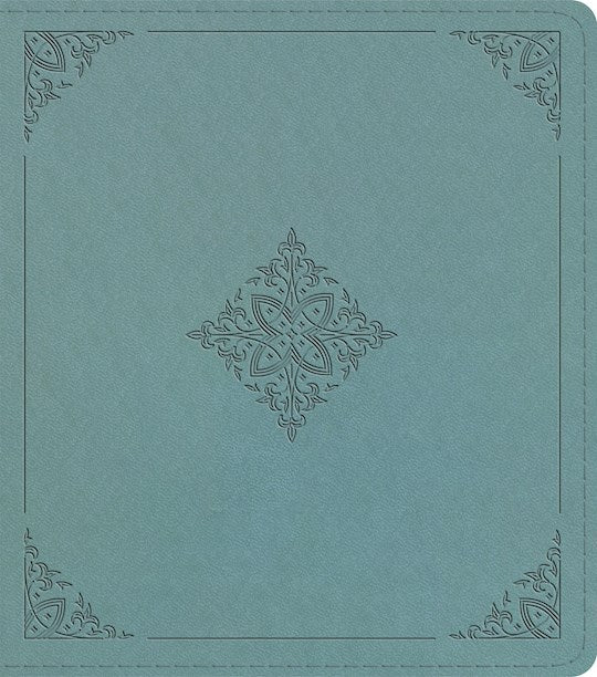 ESV Journaling Study Bible-Paris Sky Fleur-de-lis Design TruTone over Board