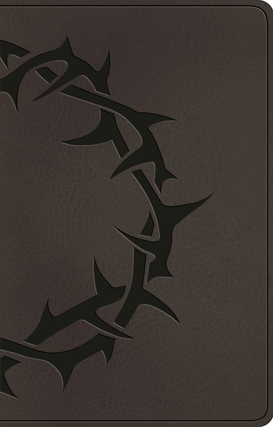Esv Premium Gift Bible*-Charcoal Crown Design Trutone