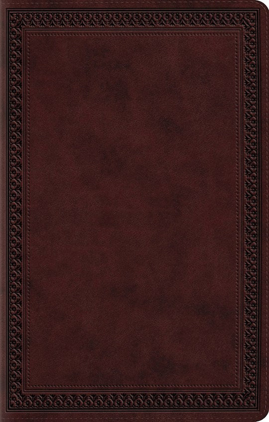 Esv Premium Gift Bible*-Mahogany Border Design Trutone