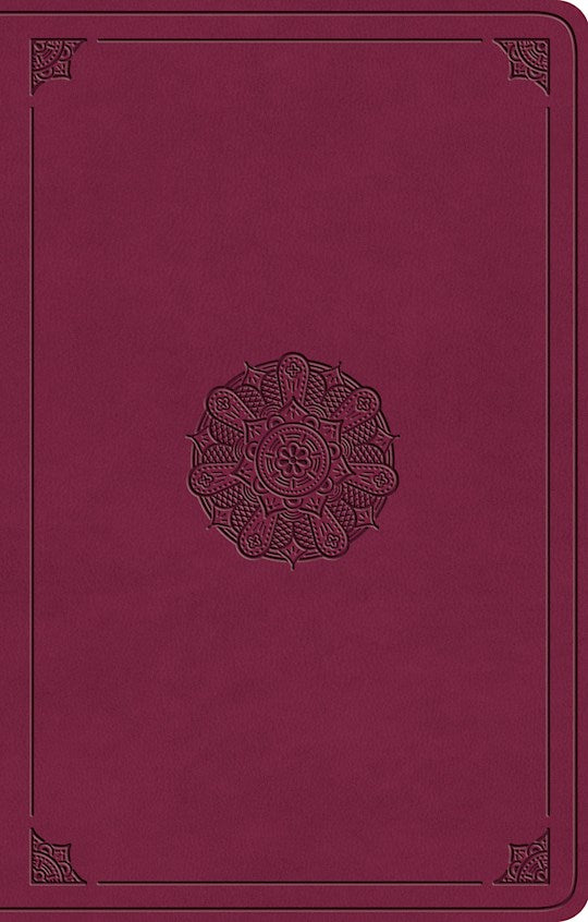 Esv Premium Gift Bible*-Raspberry Emblem Design Trutone