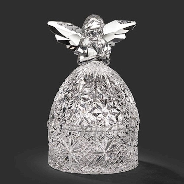 Round Box-Angel-Acrylic (6"H) (