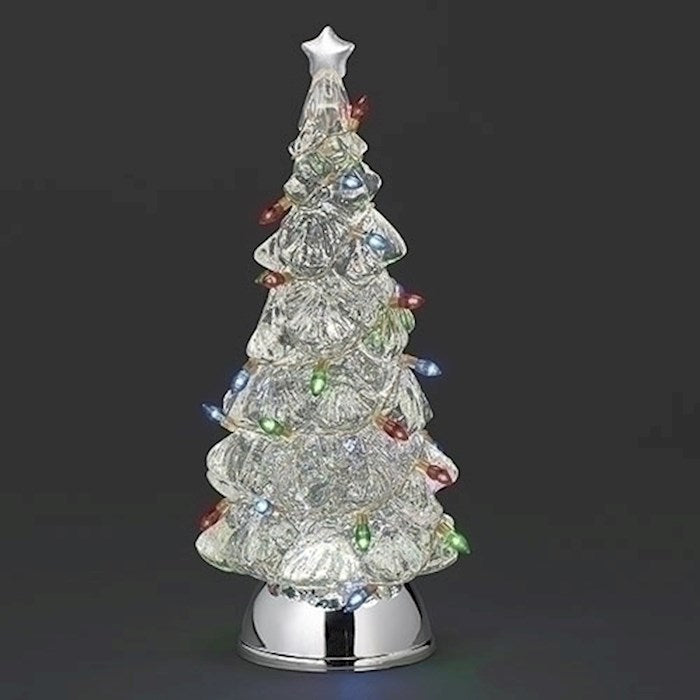 Confetti Lites-Lighted Swirl Tree w/Lighted String Bulbs (12.5"H) (