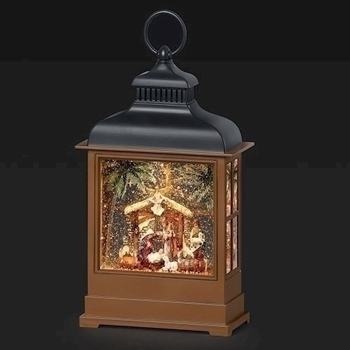 Confetti Lites-Lighted Swirl Nativity Lantern (12.25"H) (