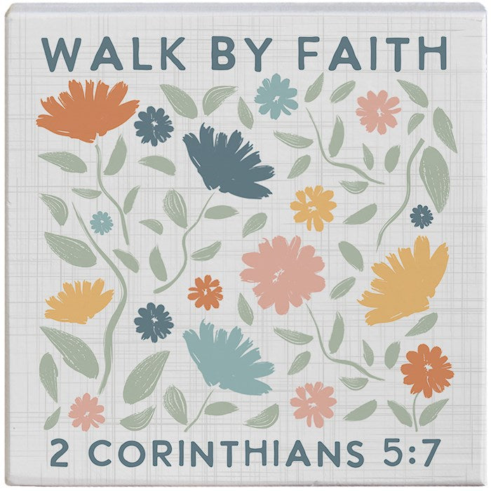 Gift-A-Block-Walk By Faith (5.25" x 5.25")