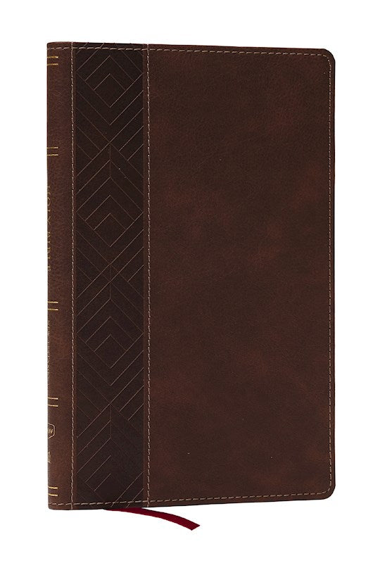 KJV Personal Size New Testament (Comfort Print)-Brown Leathersoft