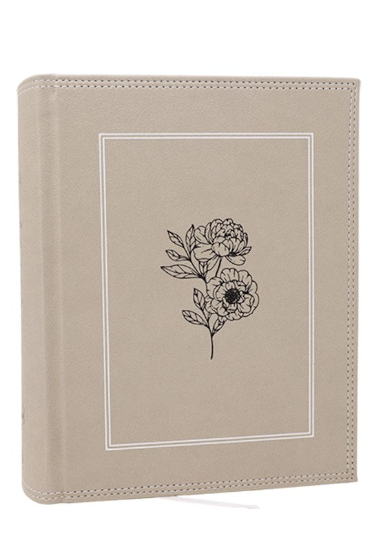 NKJV Journal The Word Bible (Comfort Print) (RL)-Stone Leathersoft Over Board