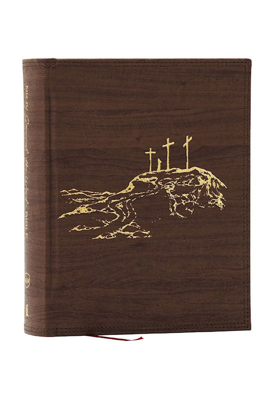 NKJV Journal the Word Reference Bible (Comfort Print)-Brown Leathersoft over Board