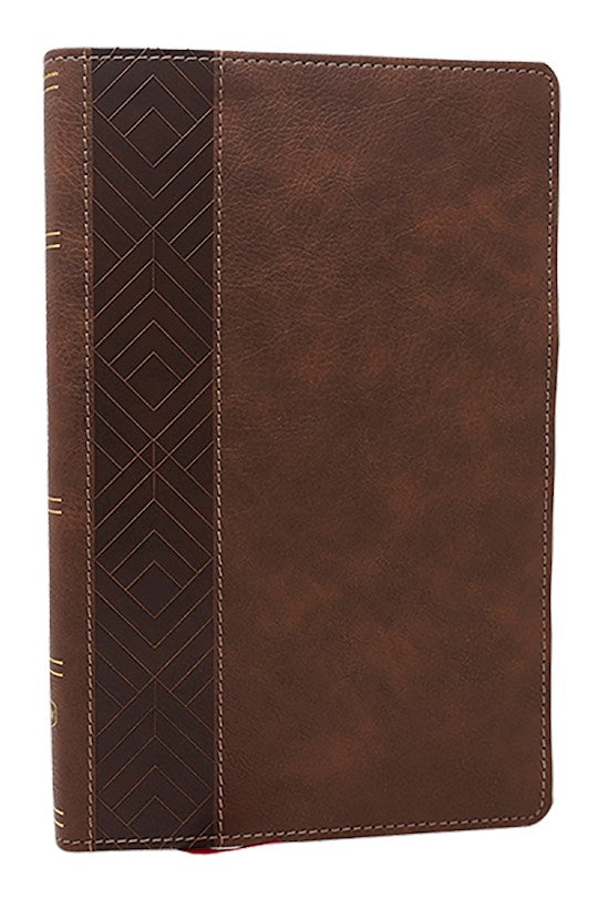 NKJV Personal Size New Testament (Comfort Print)-Brown Leathersoft