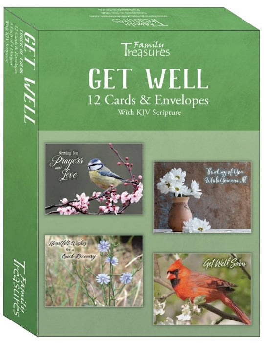 Boxed Card-Get Well-Touch Of Color (Box Of 12)