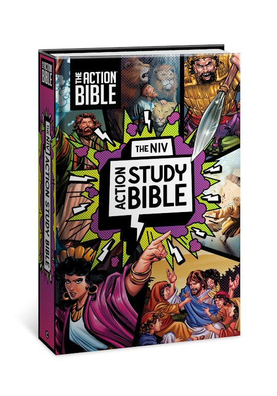 NIV The Action Study Bible (Full Color)-Hardcover