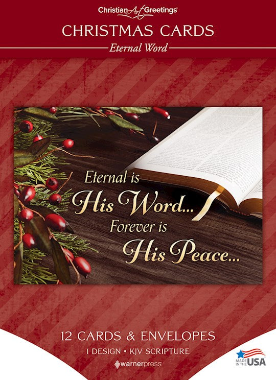 Boxed Card-Christmas: Eternal Word...Solid Pack (John 3:15 KJV) (Box Of 12)