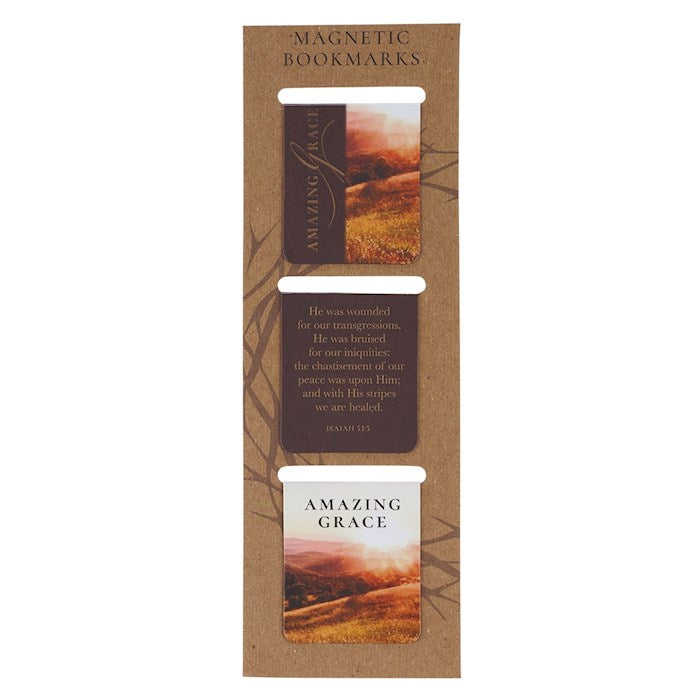Bookmark Set-Magnetic-Amazing Grace