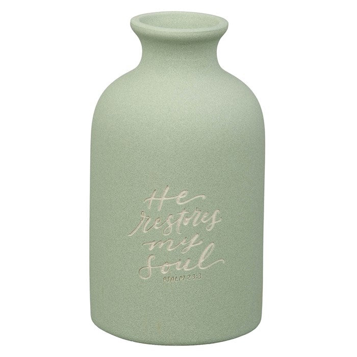 Vase-He Restores My Soul