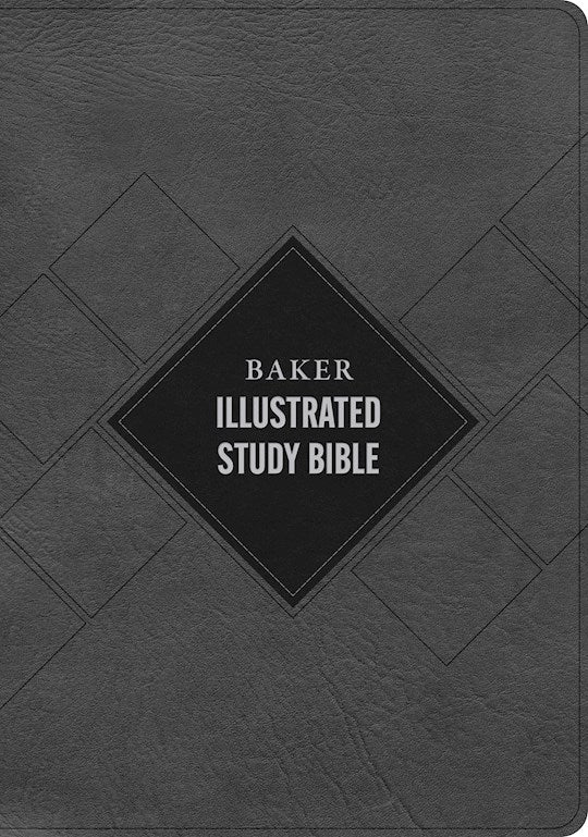 CSB Baker Illustrated Study Bible-Charcoal LeatherTouch Indexed