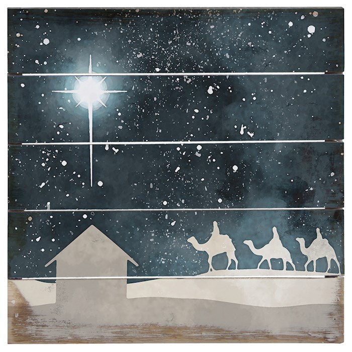 Petite Pallet-Wise Men Stable (8" x 8")