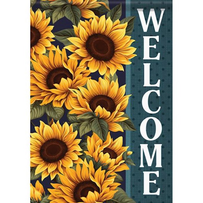 Flag-Garden-Durasoft-Welcome Sunflower (12.5" x 18")