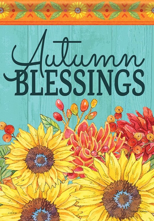 Flag-Garden-Durasoft-Harvest Blessings (12.5" x 18")