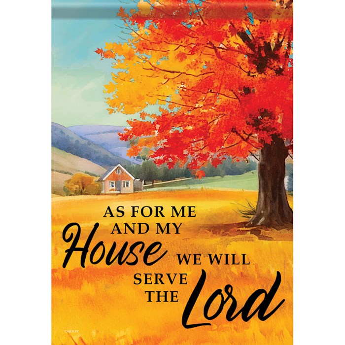 Flag-Garden-Durasoft-Serve The Lord (12.5" x 18")