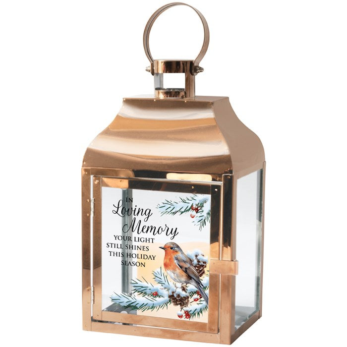 Lantern w/Flameless LED Candle & Timer-In Loving Memory (12.25" x 6" x 4.5")