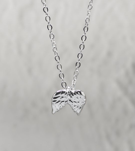 Necklace-Eden Merry-Guardian Angel-Silver