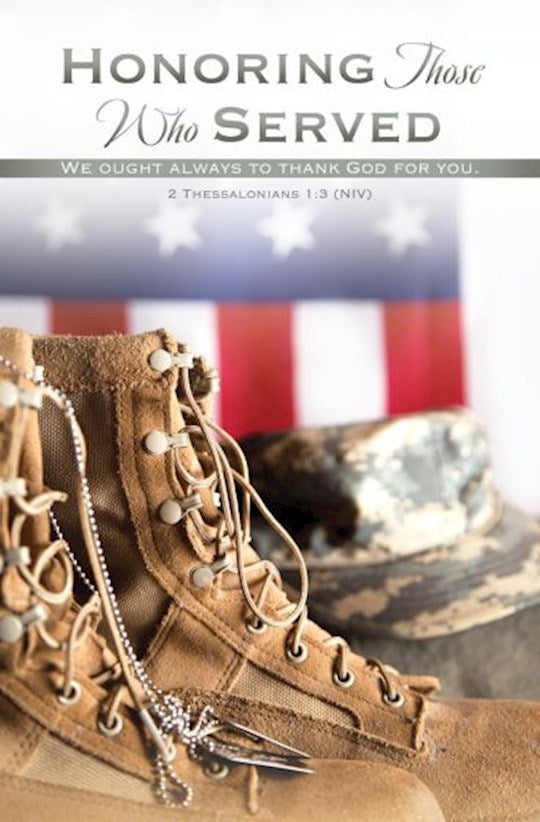 Bulletin-Honoring Those Who Serve (2 Thessalonians 1:3 NIV) (Pack Of 100)