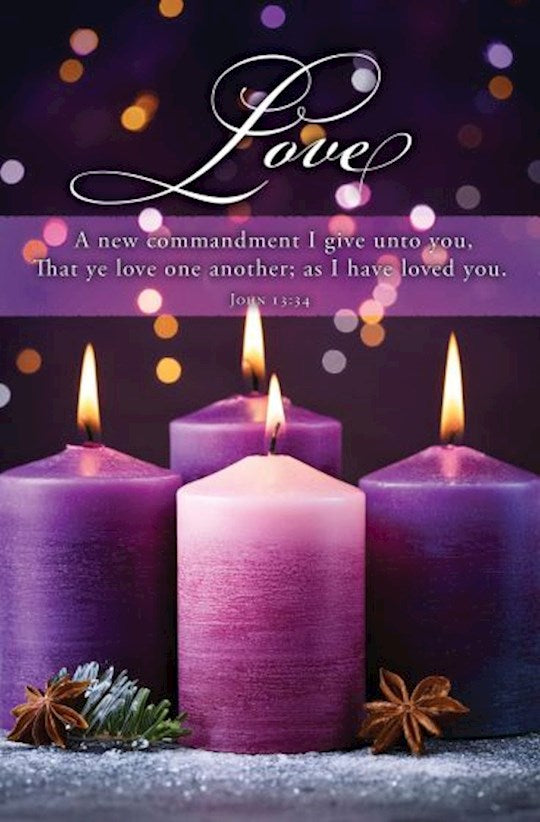 Bulletin-Advent Week 4: Love (Pack Of 100)