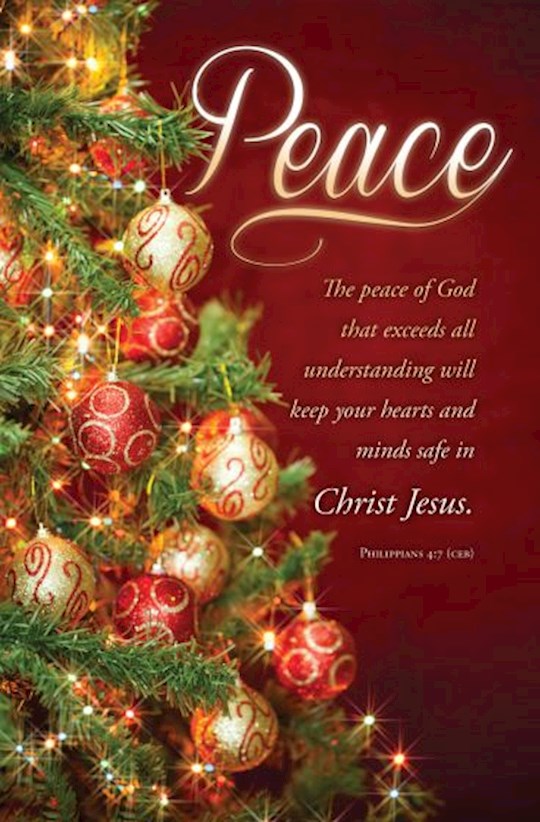 Bulletin-Advent Week 2: Peace/Christ Jesus (Pack Of 100)