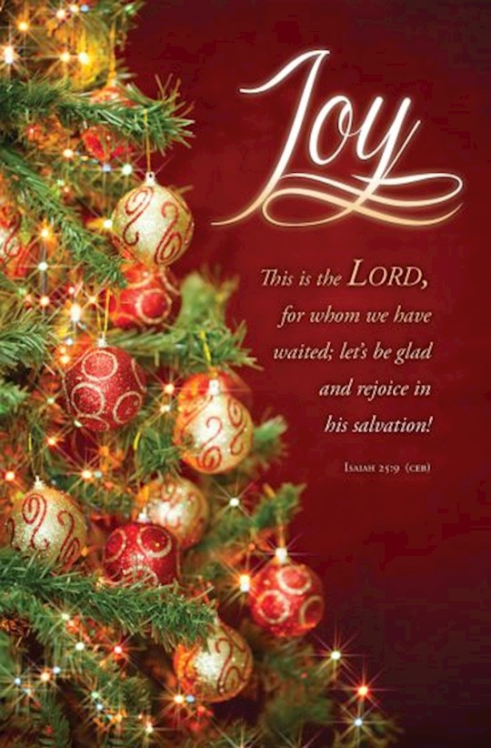 Bulletin-Advent Week 3: Joy/This Is The Lord (Pack Of 100)