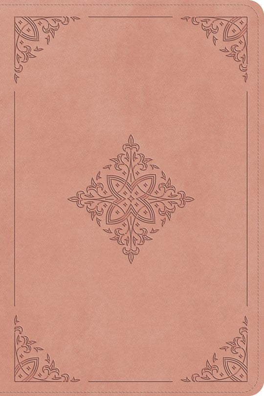 ESV Holy Bible For Kids (Dyslexia-Friendly Edition)-Blush Rose Fleur-de-lis Design Trutone