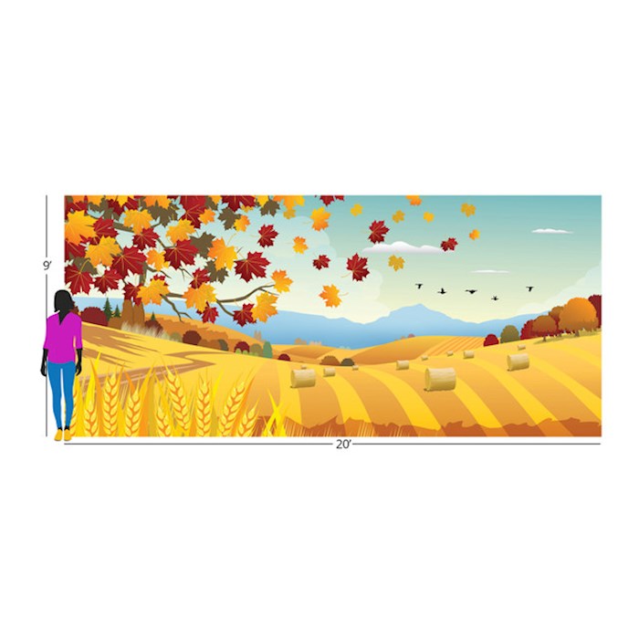 Team Family Year 2: Autumn Days Insta-Theme Fabric Backdrop (20&